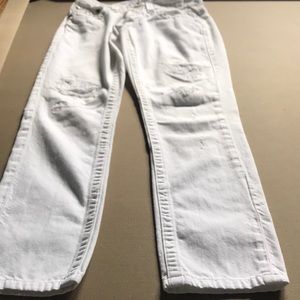 True Religion white distressed jeans